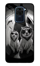 Hood Cats Redmi Note 9 Glass Case
