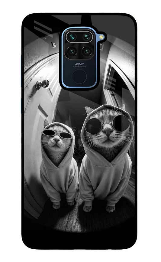 Hood Cats Redmi Note 9 Glass Case