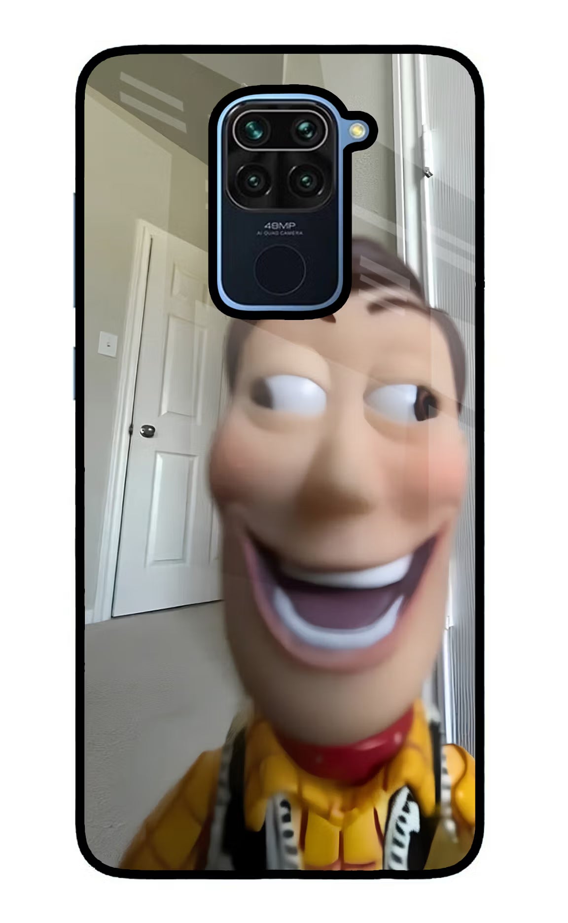 Side Eye Woody Redmi Note 9 Glass Case