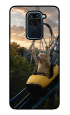 Rollercoaster Dog Redmi Note 9 Glass Case