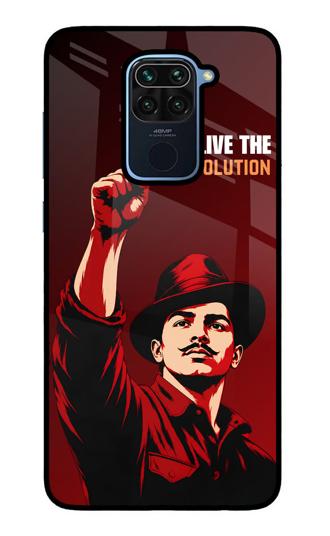 Bhagat Singh Revolution Redmi Note 9 Glass Case