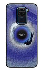 Dark Koi Redmi Note 9 Glass Case Back Cover by Casekaro