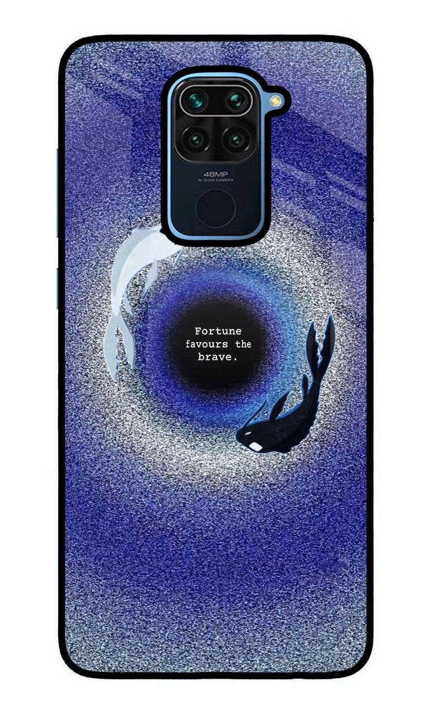 Dark Koi Redmi Note 9 Back Cover, Glass case