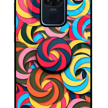 Spiral Pattern Redmi Note 9 Pop Case by Casekaro