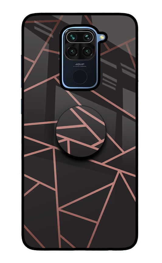 Geometric Pattern Redmi Note 9 Glass Case