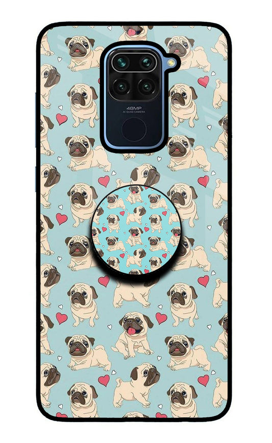 Pug Dog Redmi Note 9 Glass Case