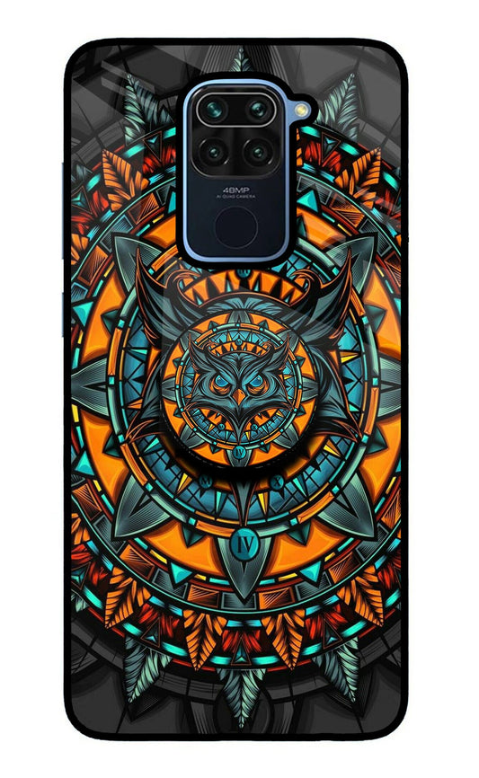 Angry Owl Redmi Note 9 Glass Case