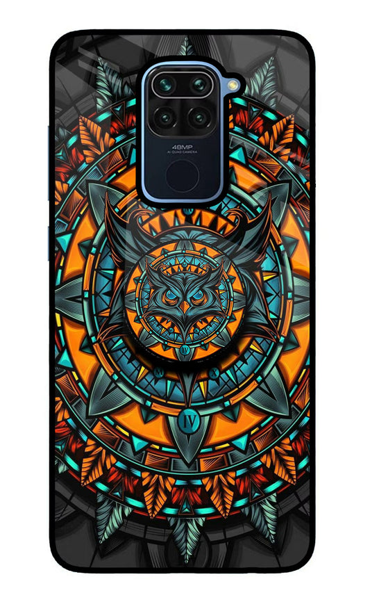 Angry Owl Redmi Note 9 Glass Case