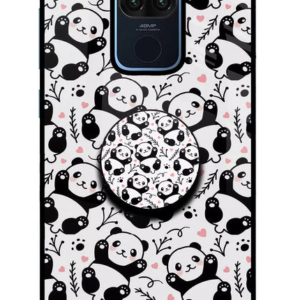 Cute Panda Redmi Note 9 Pop Case by Casekaro