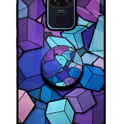 Cubic Abstract Redmi Note 9 Pop Case by Casekaro