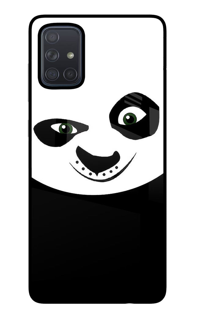 Panda Samsung A71 Glass Case Back Cover by Casekaro