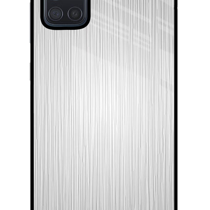 Wooden Grey Texture Samsung A71 Glass Case Back Cover by Casekaro