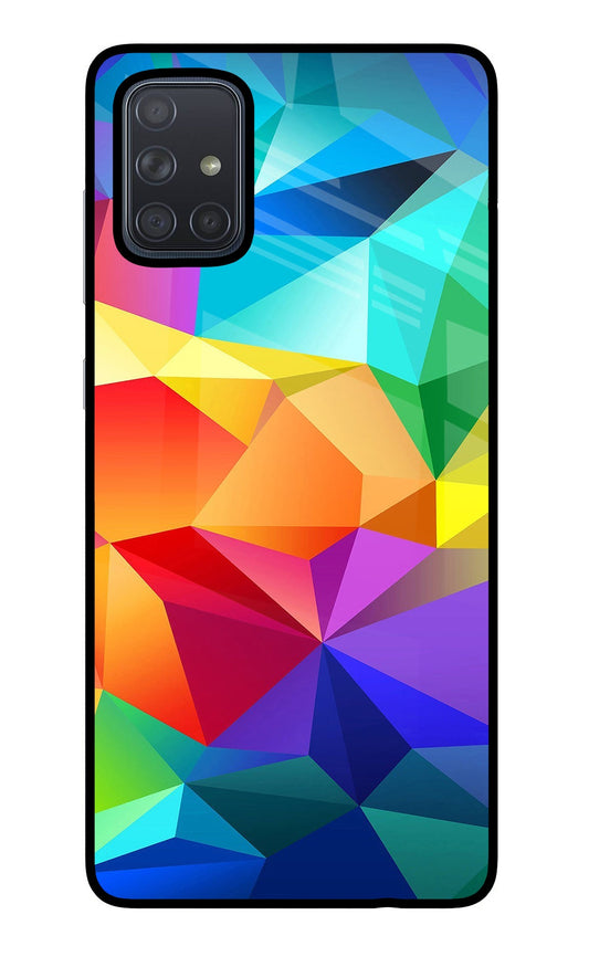 Abstract Pattern Samsung A71 Glass Case