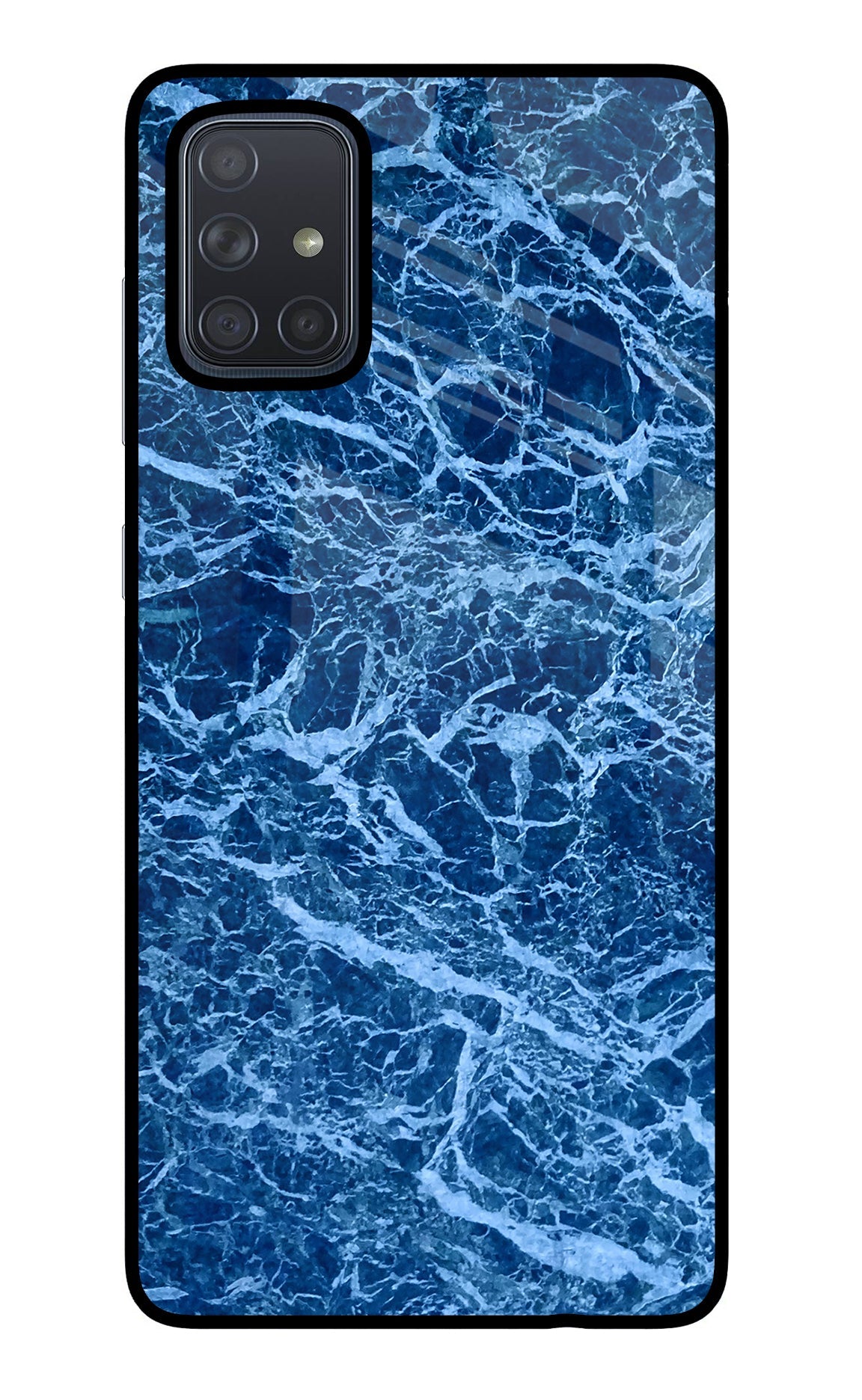 Blue Marble Samsung A71 Glass Case