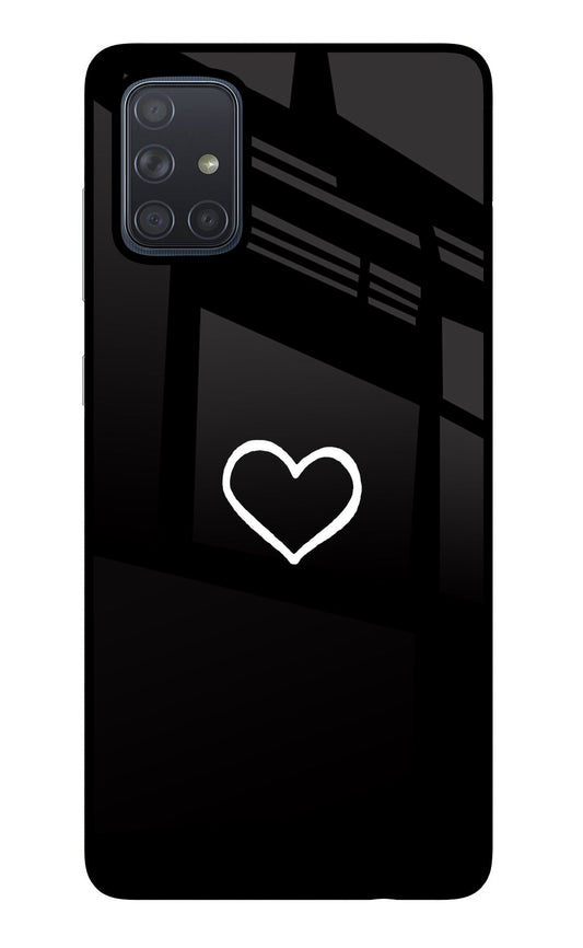 Heart Samsung A71 Glass Case