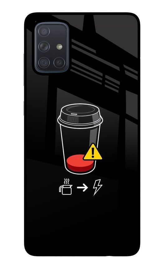 Coffee Samsung A71 Glass Case