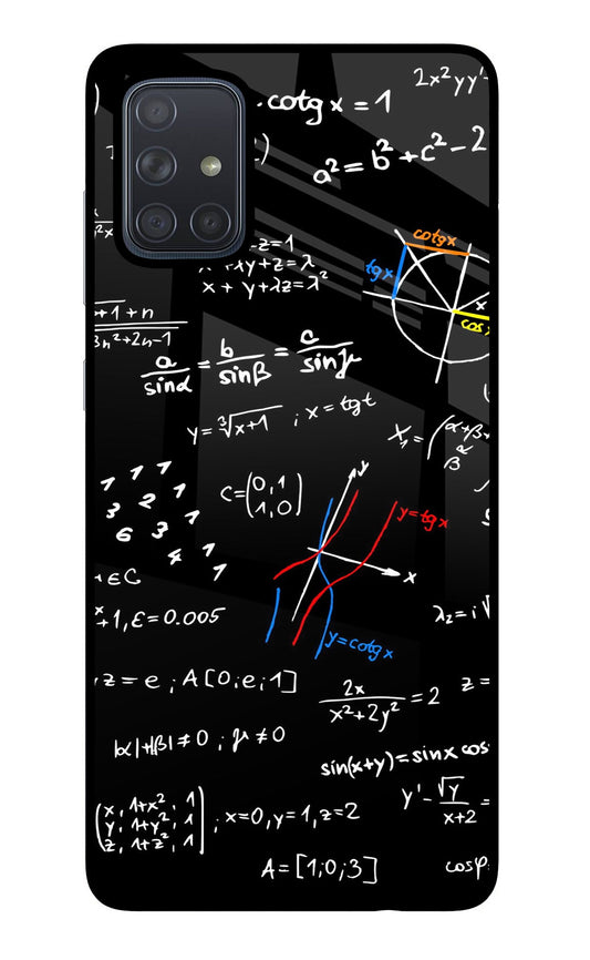 Mathematics Formula Samsung A71 Glass Case