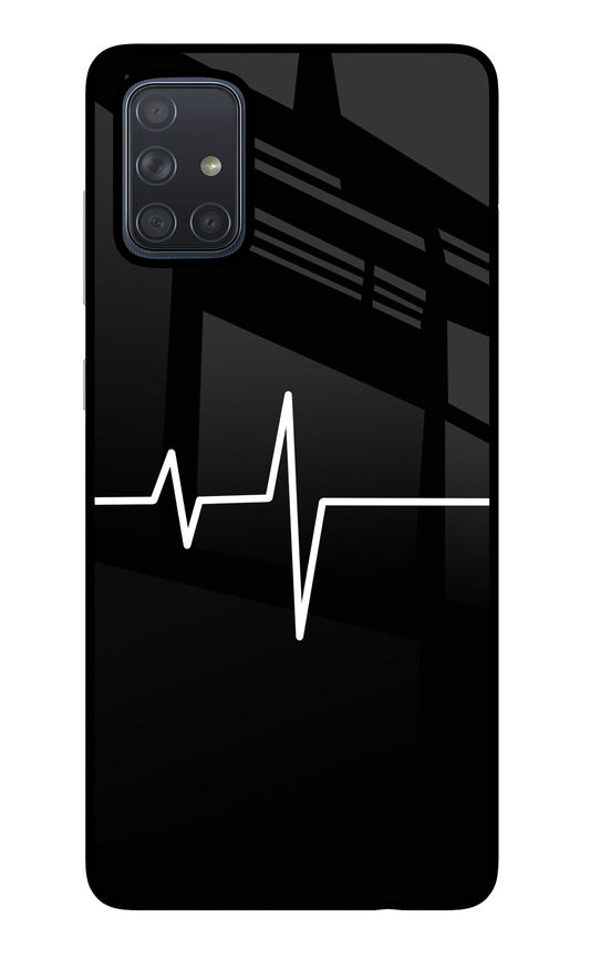 Heart Beats Samsung A71 Glass Case