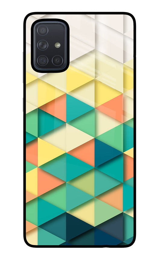 Abstract Samsung A71 Glass Case