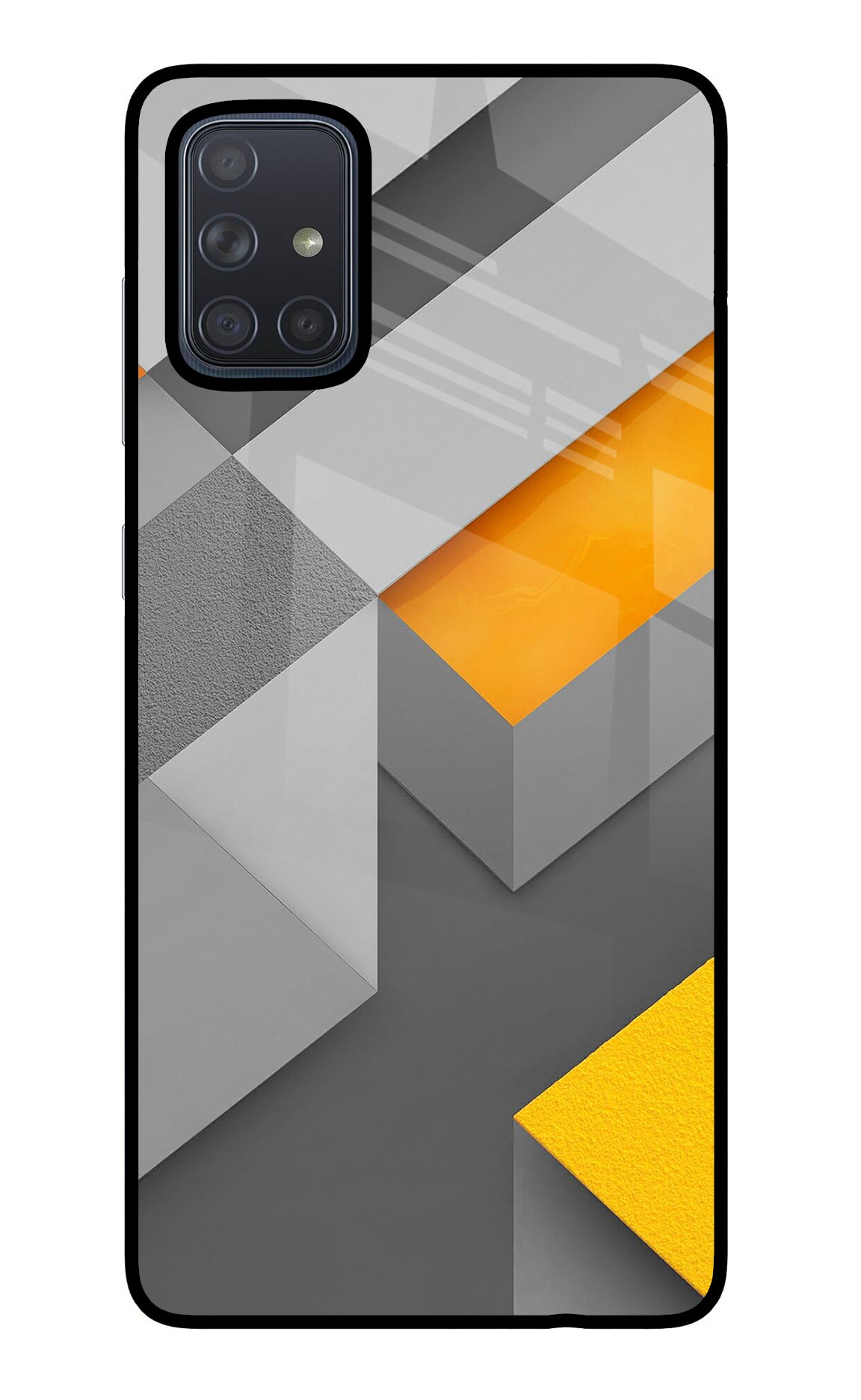 Abstract Samsung A71 Glass Case
