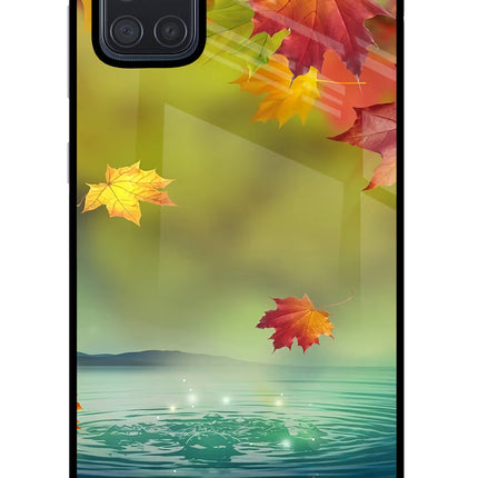 Flowers Samsung A71 Glass Case