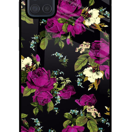 Flowers Samsung A71 Glass Case Back Cover by Casekaro