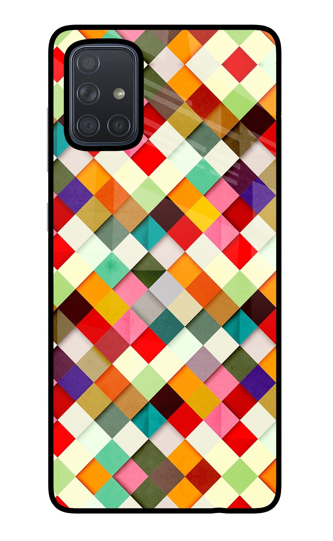 Geometric Abstract Colorful Samsung A71 Back Cover