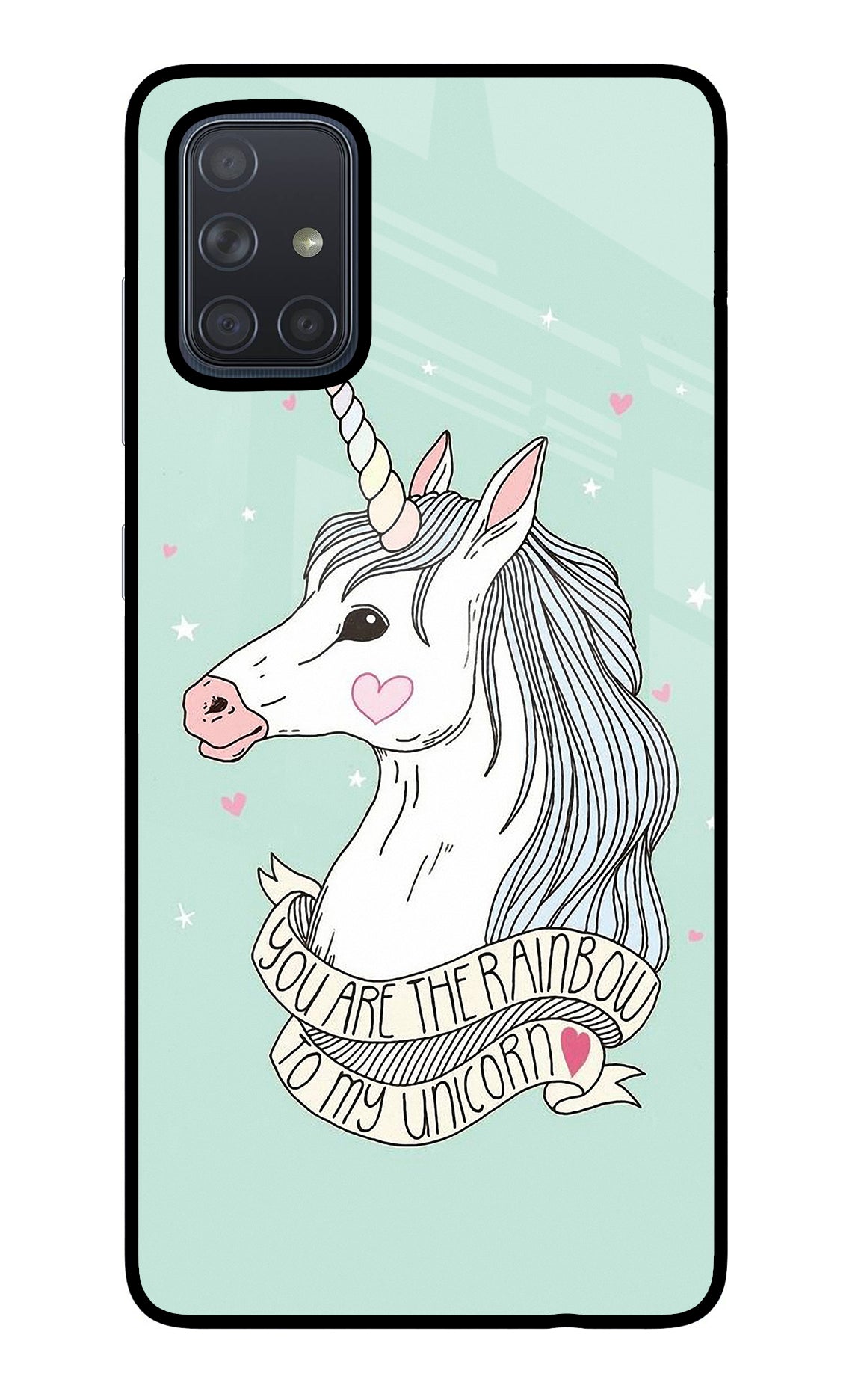 Unicorn Wallpaper Samsung A71 Back Cover