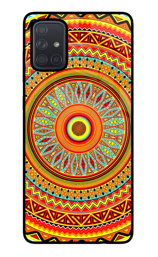 Mandala Pattern Samsung A71 Glass Case