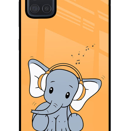 High On Music Samsung A71 Glass Case Back Cover by Casekaro