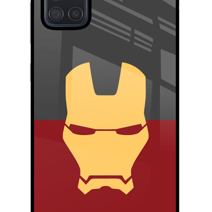 Ironman Samsung A71 Glass Case Back Cover by Casekaro