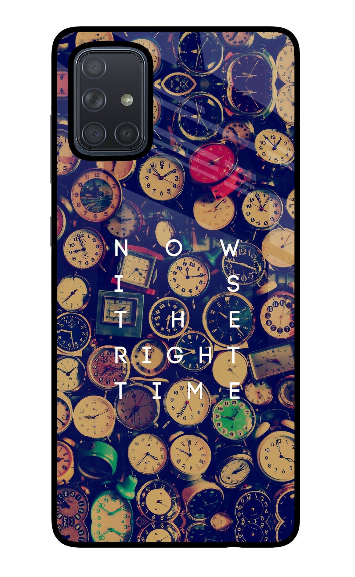 Now is the Right Time Quote Samsung A71 Back Cover