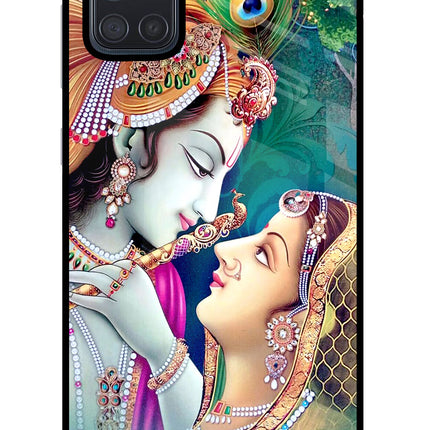 Lord Radha Krishna Samsung A71 Glass Case Back Cover by Casekaro