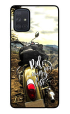 Ride More Worry Less Samsung A71 Glass Case