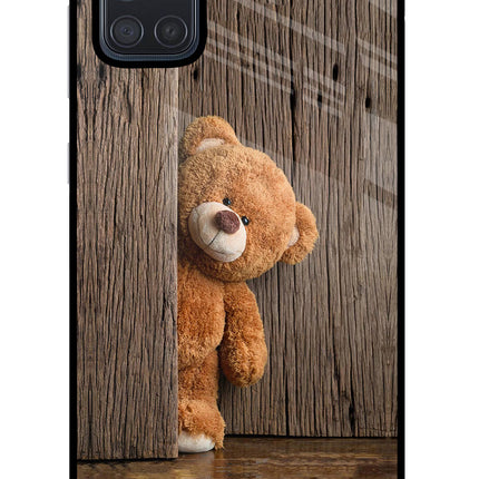 Teddy Wooden Samsung A71 Glass Case