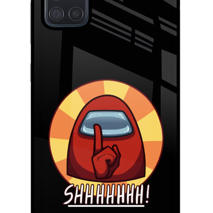 Among Us Shhh! Samsung A71 Glass Case