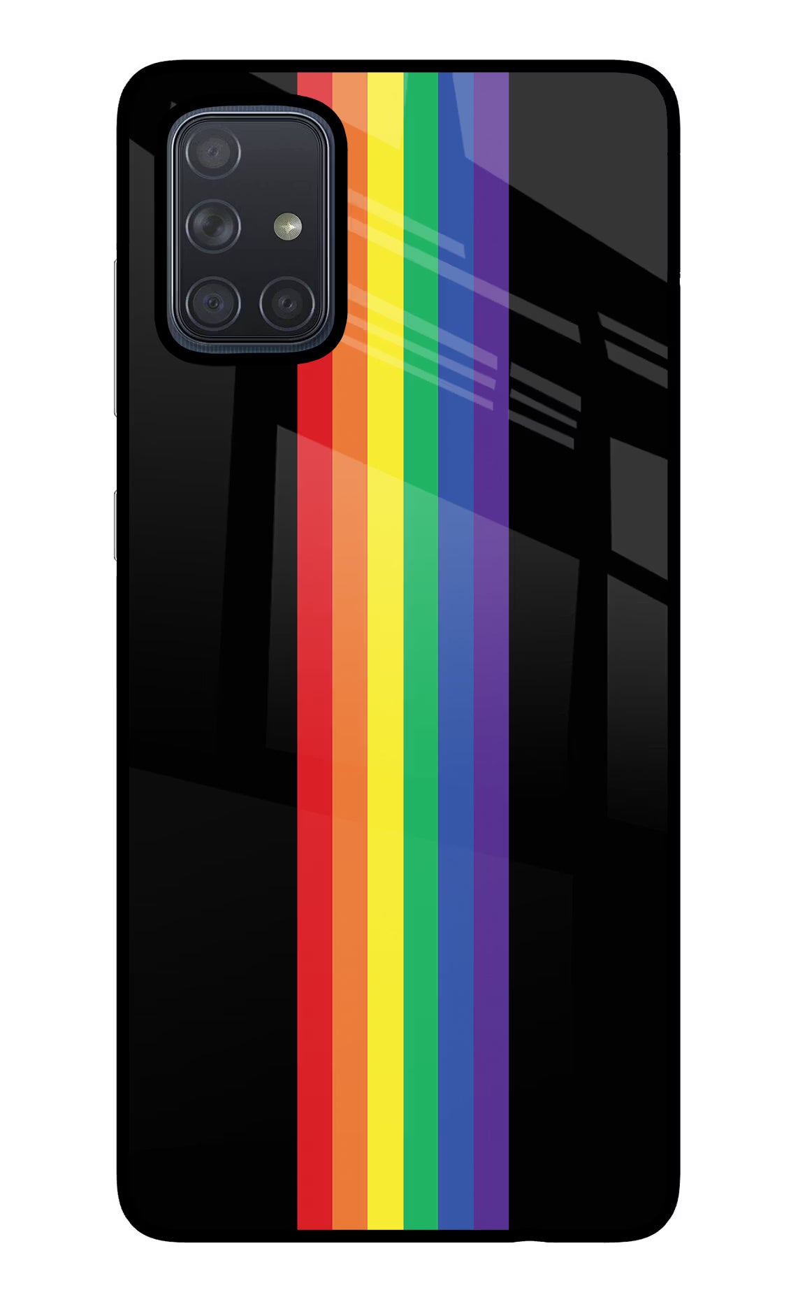 Pride Samsung A71 Glass Case Back Cover by Casekaro