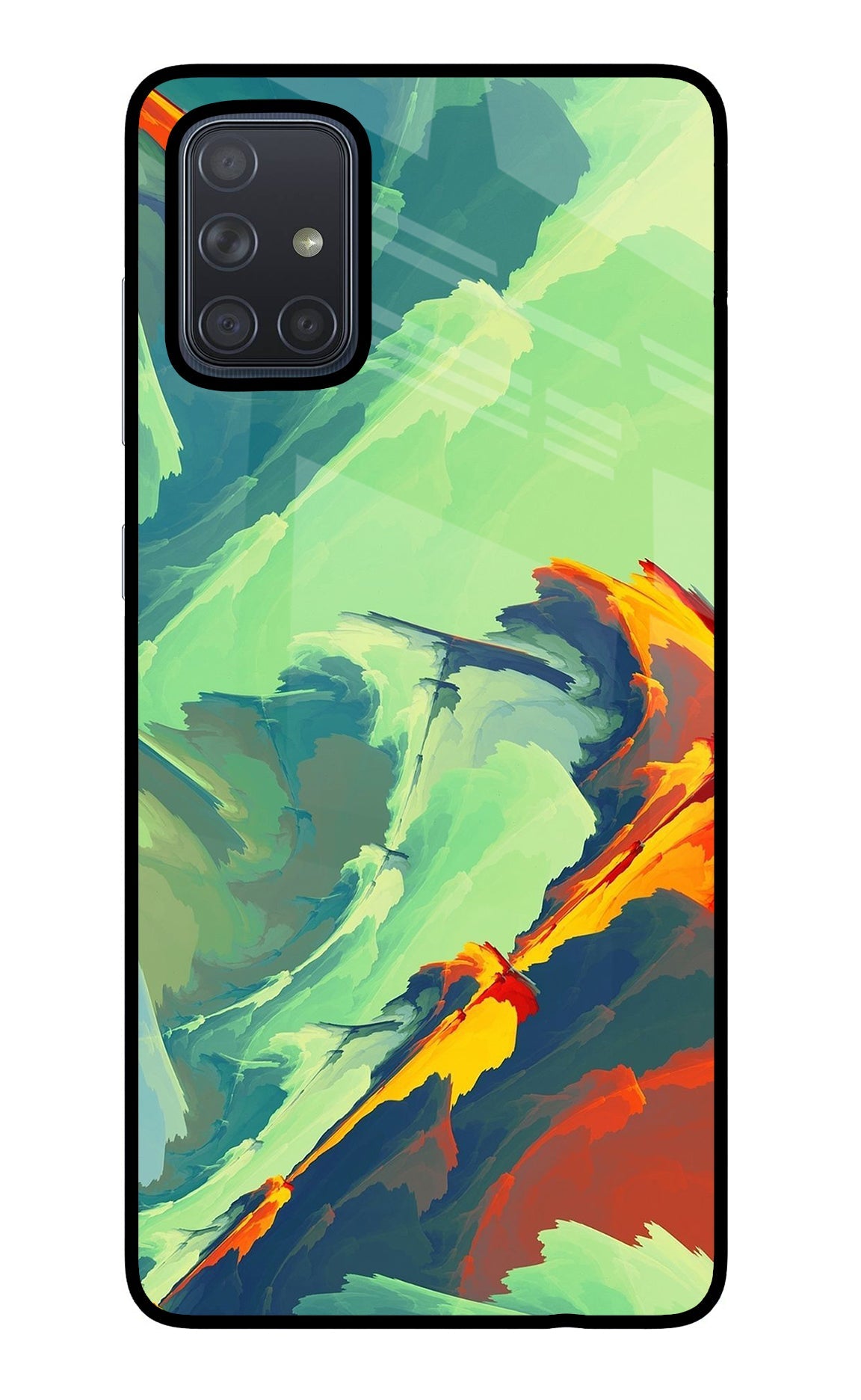 Paint Art Samsung A71 Glass Case