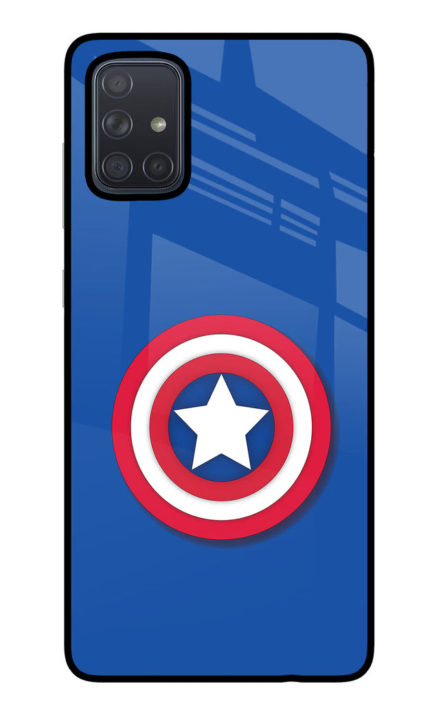 Shield Samsung A71 Glass Case Back Cover by Casekaro
