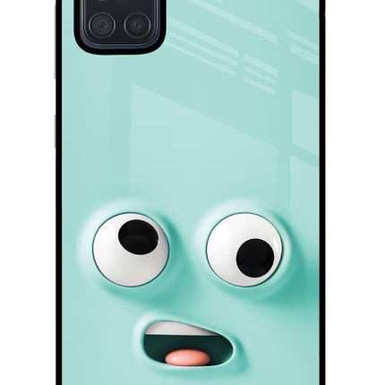 Funny Cartoon Samsung A71 Glass Case