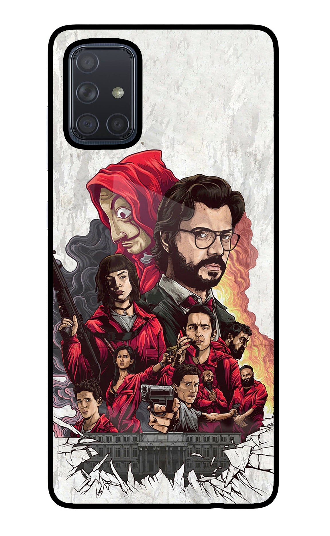 Money Heist Artwork Samsung A71 Back Cover