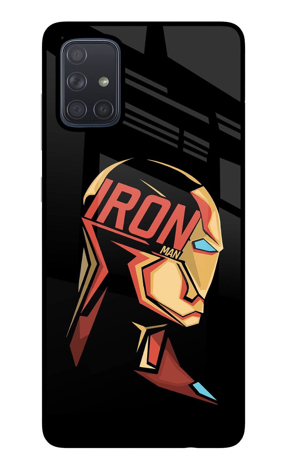 IronMan Samsung A71 Glass Case