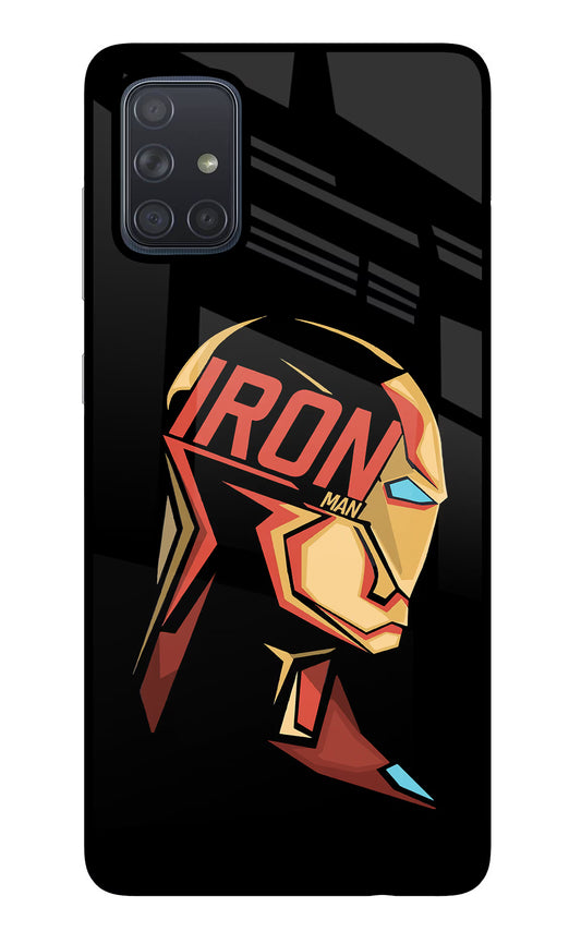 IronMan Samsung A71 Glass Case