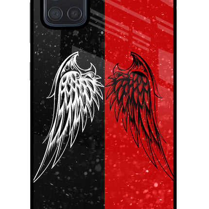 Wings Samsung A71 Glass Case