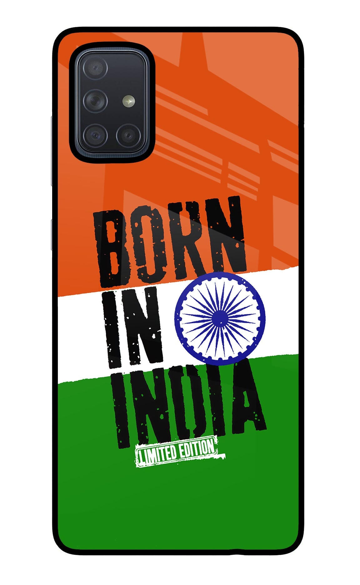 Born in India Samsung A71 Back Cover