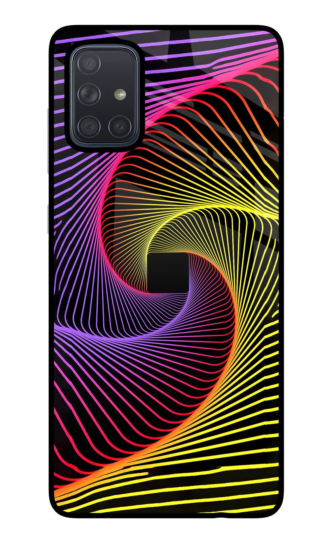 Colorful Strings Samsung A71 Back Cover