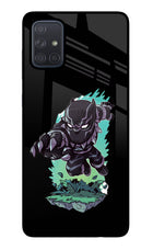 Black Panther Samsung A71 Glass Case