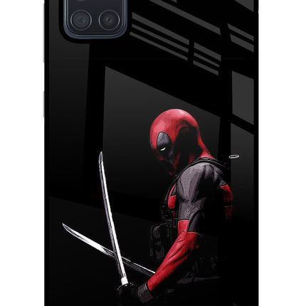 Deadpool Samsung A71 Glass Case Back Cover by Casekaro