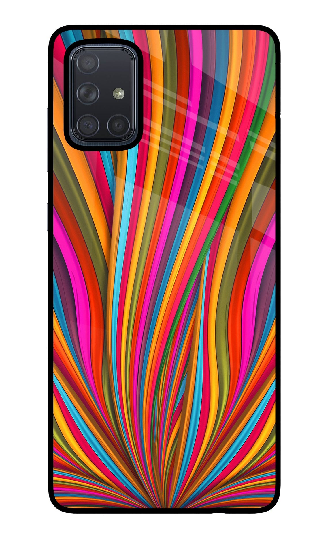 Trippy Wavy Samsung A71 Back Cover