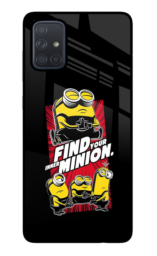 Find your inner Minion Samsung A71 Glass Case